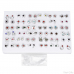 2023 NEW 12~36 Pairs Fashion Women Girls Resin Plastic Crystal Diamante Flower Stud Earrings Set Random Style Gold Color Jewelry